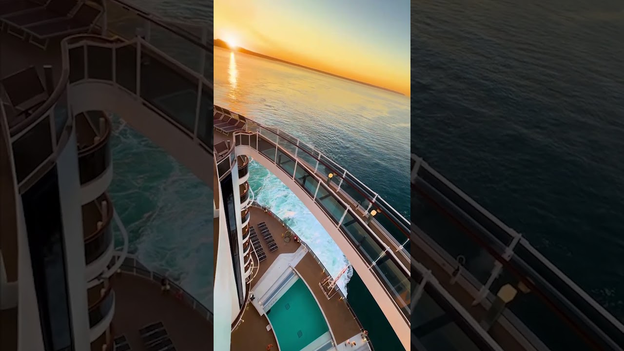 Sunset magic on #MSCSeaview 🌅 #shorts