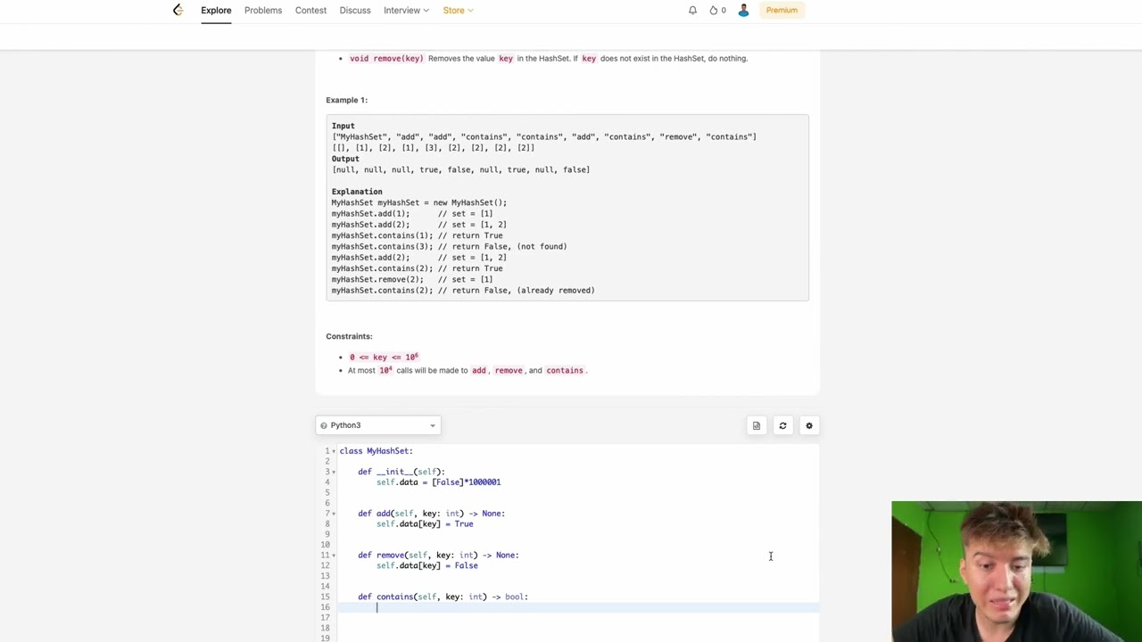 Design a HashSet without using any built-in hash table libraries.