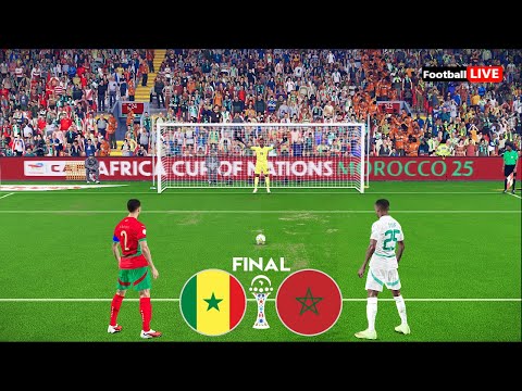 SENEGAL vs MOROCCO - Penalty Shootout | Final Africa Cup of Nations 2025 | eFootball PES