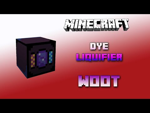 Dye Liquifier 💠 Minecraft Woot Tutorial 💠 English 💠 #Minecraft