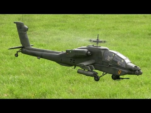 Scale Hughes and Apache Helicopter