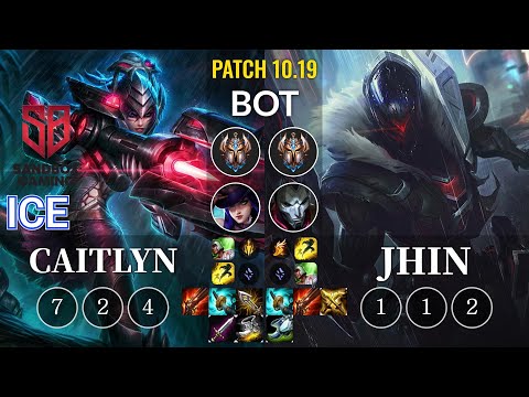 SB Ice Caitlyn vs Jhin Bot - KR Patch 10.19