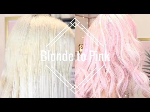 How to: Blonde to Pastel Pink Hair