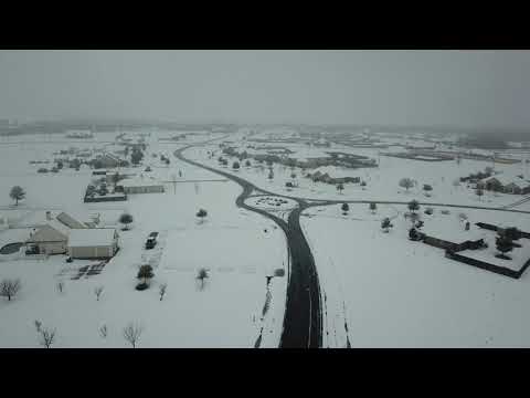 Texas Snowpocalypse of 2021: Rancho Lorena Subdivisions in Lorena, Texas - Part 1 (01/10/2021)