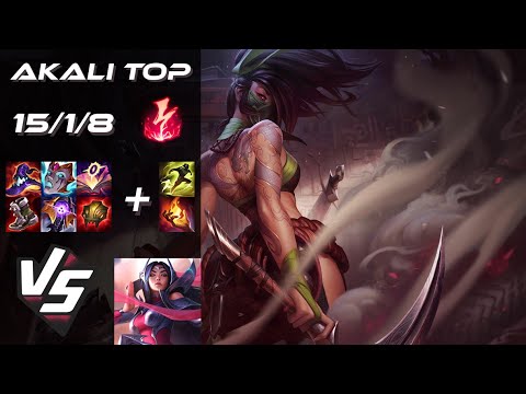 TOP Akali vs Irelia - NA Grandmaster Patch 25.S1.5