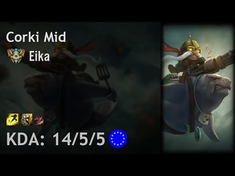 Corki Mid vs Kassadin - Eika - EUW Challenger Patch 7.13