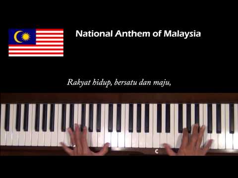 Malaysia National Anthem Piano Tutorial at Tempo
