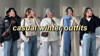 CASUAL + COZY WINTER OUTFITS ❄️ cold weather outfit ideas 2023 (winter lookbook)