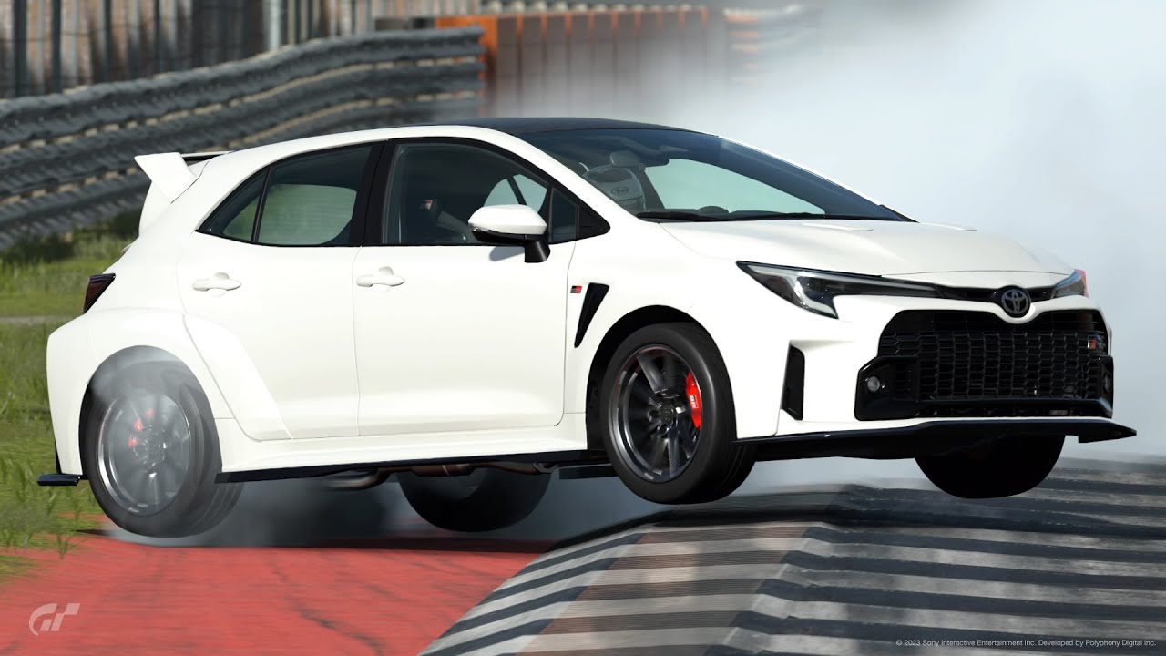 GT7 470馬力のGRカローラでドリフト