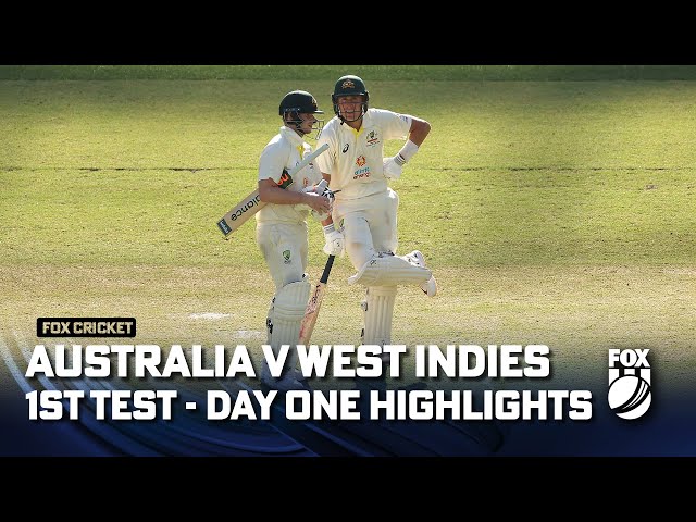 Australia vs West Indies 1st Test – Day One Match Highlights 22/11/22 | Fox Cricket