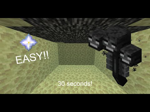 Best to kill Withers In Minecraft! 30 Second method! 1.15+