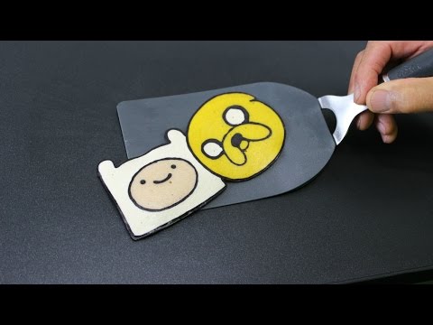 Pancake Art - Finn and Jake (Adventure Time) by Tiger Tomato Video