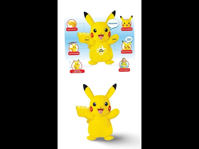 Vídeo relacionado con Pokémon Pikachu - Peluche para Dormir - Peluche Premium de 5 Pulgadas