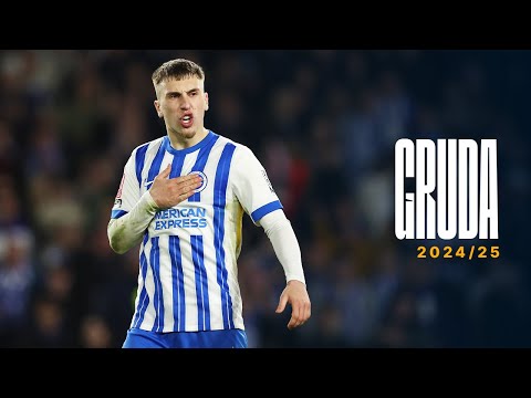 Best Of Brajan Gruda 2024/25 | FIRST Brighton Goal And His Silky Skills!