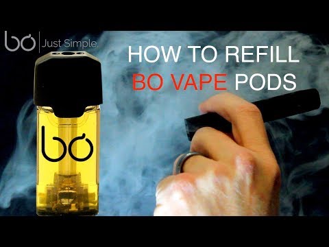 Part of a video titled How To Save Money Refilling BO Vape Pods - YouTube