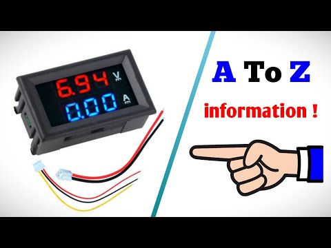 Digital Volt-Amp panel meter explained! connection, adjustment, accuracy, range and more