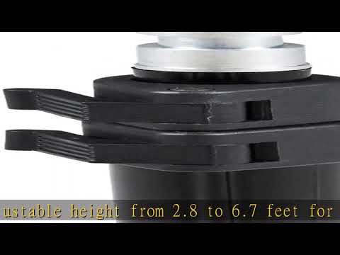 Amazon Basics Aluminum Light Photography Tripod Stand with Case - 2.8 - 6.7 Feet, Black