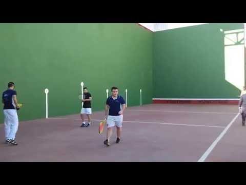 Frontenis Alcalaten vs Incusa 1º set  (pelotazo a David)