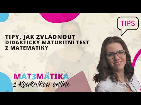 Tipy, jak zvládnout maturitní didakťák z matematiky #maturita #matematika #matika