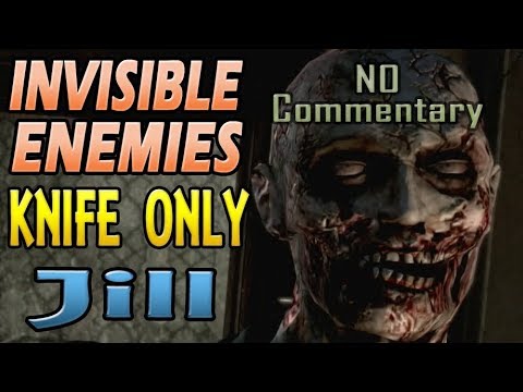 Resident Evil HD - INVISIBLE ENEMIES / KNIFE ONLY / JILL - Beginner's Route NO COMMENTARY