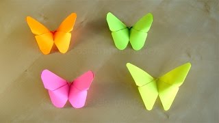 Basteln: Origami Schmetterling falten mit Papier. Deko selber machen. Geschenke &amp; Wanddeko