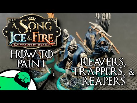 Painting Poorly: HOW TO PAINT - A Song of Ice and Fire the Miniatures Game - Ironborn Reapers, Trappers, and House Harlaw Reapers