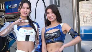 2024 SUPER FORMULA Rd.6/7 FUJI #7#8 鳴戸蘭世 KCMGサポートガール 仲川エナ カロッツェリアサポートガール 土曜ピットウォーク 4K