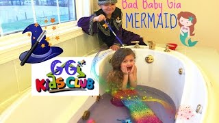 Baby Gia  Fail Joker turned into a MERMAID by wizard brother