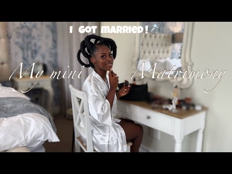 My intimate wedding vlog PT 1🤍 | 12 guests | I did my own makeup | My dream day 