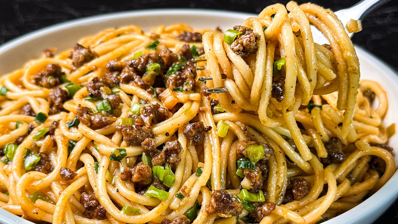 Macarrão com Carne Moída em 10 Minutos