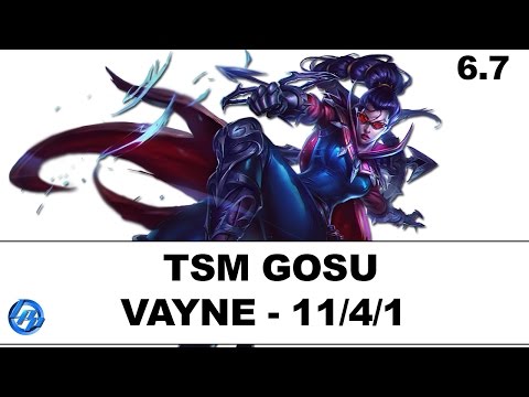 TSM Gosu - Vayne vs Jhin - Na Ranked