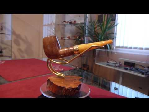 Pipa radica e ambra billiard anno 1930 - www.paronellipipe.it