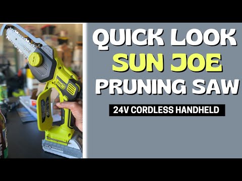 Quick Look - Sun Joe Cordless Handheld Pruning Saw