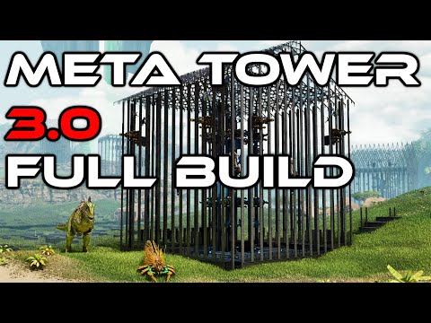 ark meta sekeleton turret tower full build tutorial - ASA