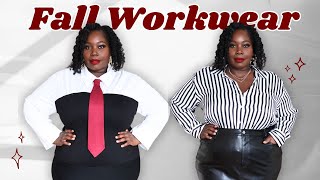 Chic Fall Workwear Outfits To Go From Desk To Dinner | Plus Size Work Outfits