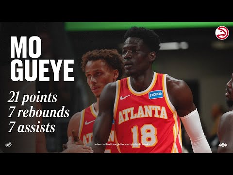 Mo Gueye DOMINATES with 21 points, 7 rebounds, 7 assists in Hawks Win over Lakers