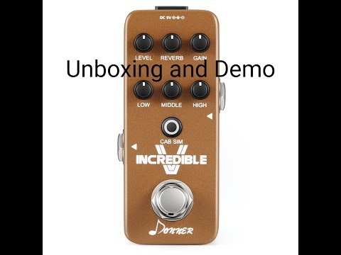 Donner Incredible V preamp pedal unboxing and demo