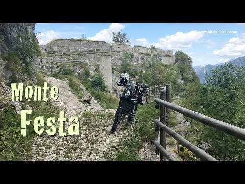 Monte Festa (Friaul) mit dem Motorrad