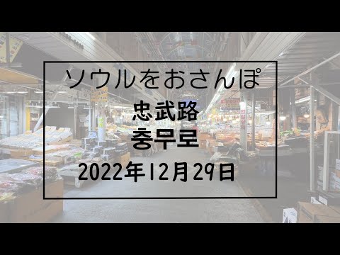 [Coreia/한국] Caminhando por Seul vol210 2022.12.29 Chungmuro ​​​​Edition 서울산책 2022.12.29 충무로