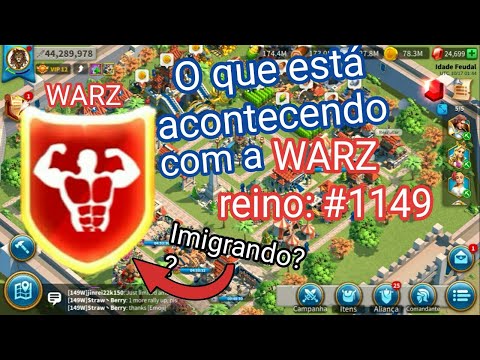 O FUTURO DA WARZ (REINO 1149) - RISE OF KINGDOMS.