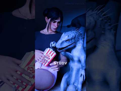 Raising an Indominus Rex 💀    #indominusrex #dinosaur #3d #facts #science #animation #shorts #short