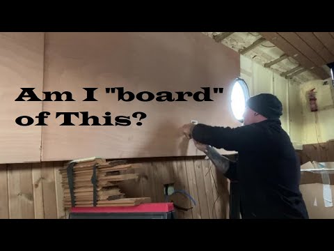 Building Our Narrowboat #22 - Finishing the ply lining.