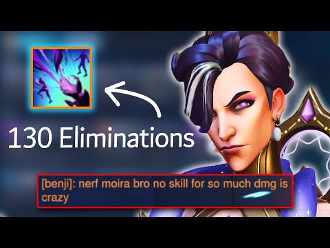 MAXIMUM Damage Moira with Chain Grasp in Overwatch 2 Stadium