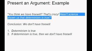Present, Explain, and Evaluate - Writing a Short Philosophy Paper