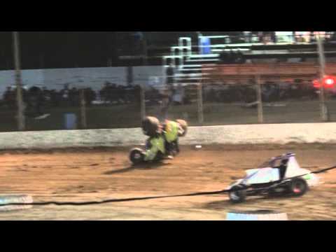 Wingless Sprints: Mark Harris Rollover - Macs Speedway