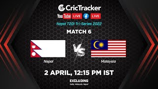 Nepal Tri Series LIVE: Match 6 Nepal vs Malaysia Live Stream | Live Cricket Streaming