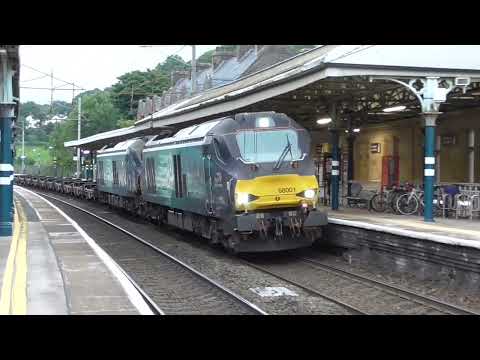 THE FIRST / THE LAST !! 68001/68034 6k74 Sellafield - Crewe empty flasks, 9th August 2023