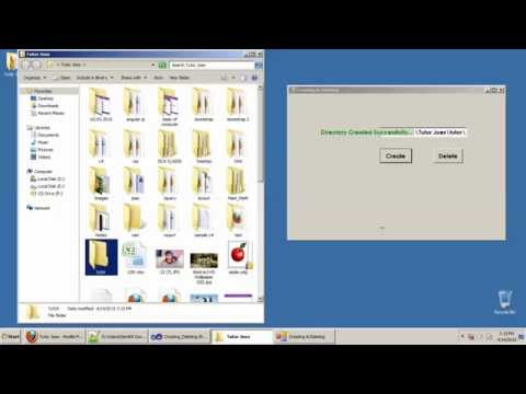 Creating and Deleting Folder In C Net Tamil