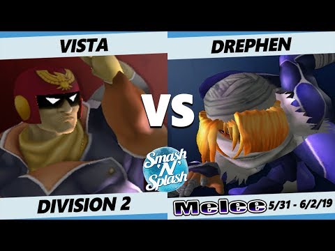 SNS5 SSBM - Drephen (Sheik) Vs. Vista (Red Falcon) Smash Melee Tournament Division 2