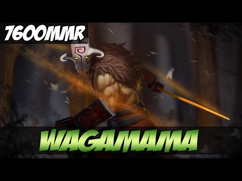 Wagamama 7600 MMR Plays Juggernaut 2 games - Dota 2